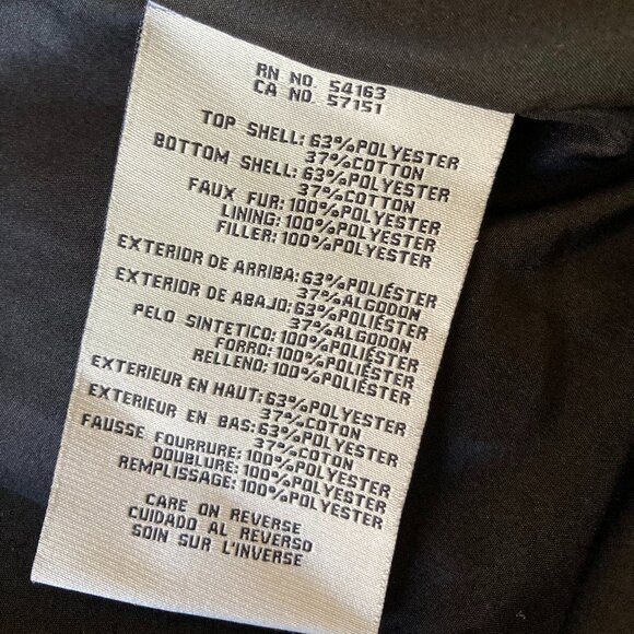 Small Levi's Sherpa Collar Utility Workwear Jacket Black Gray Colorblock Puffer - Picture 6 of 14